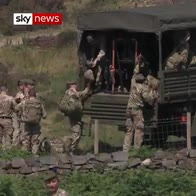 Army boots on ground at Saddleworth