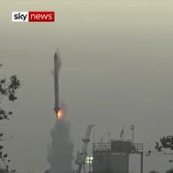 Space flight rocket explodes on take off
