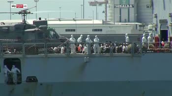 Openarms, arrivata a barcellona nave con 60 migranti
