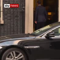 Jeremy Hunt arrives in Downing Street