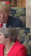 May's eye roll as Trump quizzed on Brexit