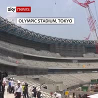 2020 Olympic Stadium under construction