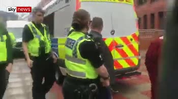 From May: Moment Tommy Robinson was arrested
