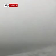Moment of crash filmed from inside plane