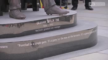 Watford unveil Graham Taylor statue