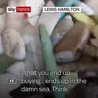 Lewis Hamilton's fury at plastic in sea