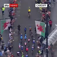 Hero's reception for Welsh champion cyclist
