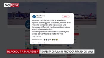 Blackout a Malpensa, tempesta di fulmini provoca ritardi