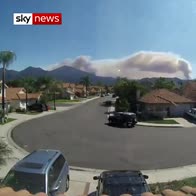 Timelapse video captures Holy Fire