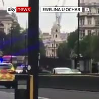 Police jump barrier to Westminster crash