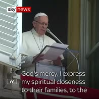 Pope's prayers for Genoa victims