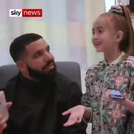 Drake's surprise hospital visit to sick girl