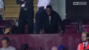 Bolasie in the stands at Villa