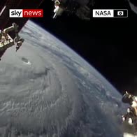 Hurricane Lane seen from space