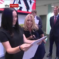 Watch as students learn their new GCSE grades