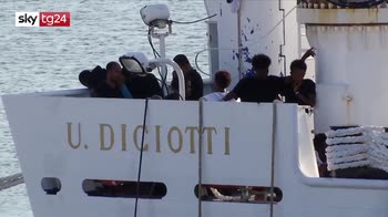 Nave Diciotti ferma al porto