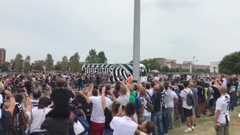Juventus, l'arrivo allo Stadium per la sfida con la Lazio