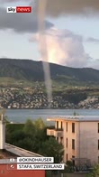 lake Zurich waterspout wows onlookers