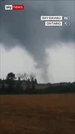 Possible tornado forms in Ontario