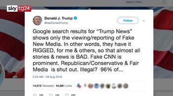 ERROR! Trump contro Google e social, su di me solo fake news
