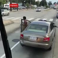 Road rage: Woman tries to run over bus driver