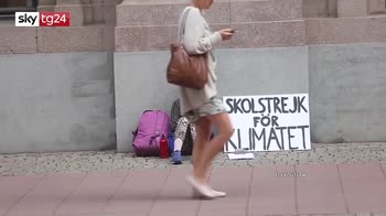 Svezia, lo sciopero di Greta per il clima