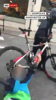 Man punched in the face during bike robbery
