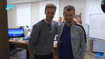 Marchisio incontra l'allenatore dello Zenit Sergej Semak