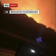Huge fire after gas explosion