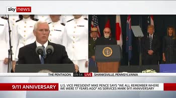 US Vice President: 'We will never forget'