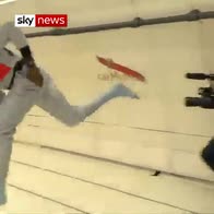Usain Bolt tries sprinting in zero gravity