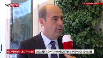 Il presidente della Regione Lazio Zingaretti parla del contratto Lega-M5s e di Ue