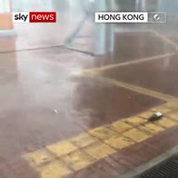 Typhoon Mangkhut hits Hong Kong