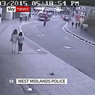 CCTV of West Midlands bus crash