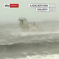 Storm Ali lashes Galway coast