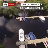 Waccamaw River floods in S Carolina