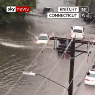 Connecticut floods make driving hazardous