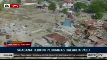 Footage shows scale of quake damage