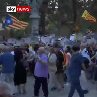 Anniversary march for Catalonia independence
