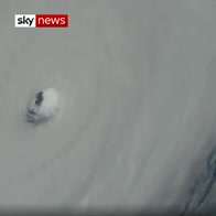 Space station flies over Hurricane Michael