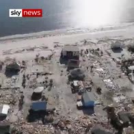Aerial footage of Hurricane Michael aftermath