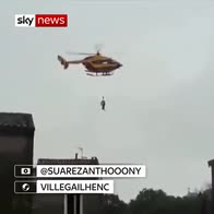 Helicopters join France flood rescues
