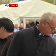 Emotional Ranieri honours Leicester victims