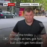 Man recalls tackling terrorist with trolley