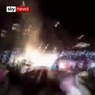 Hot air balloon explodes on to crowd