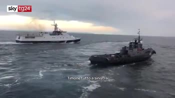Tensione Russia-Ucraina, le immagini dello scontro navale nel Mar Nero