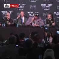 Watch Fury sing at post-fight news conference