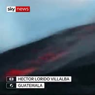 Hikers capture volcanic eruption