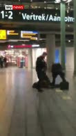 Knife wielding man arrested at airport