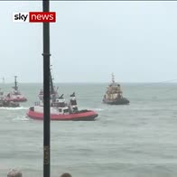 Watch ship freed from shore
